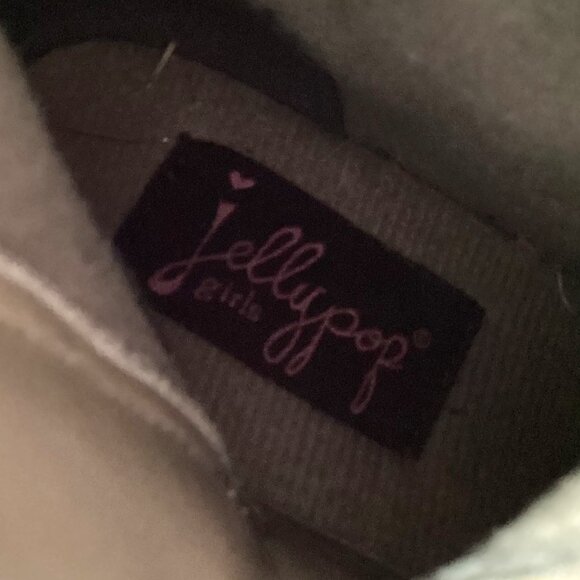 JellyPop Girls Brown Boots Decorative Ankle Feature Side Zipper Closure - Picture 8 of 10